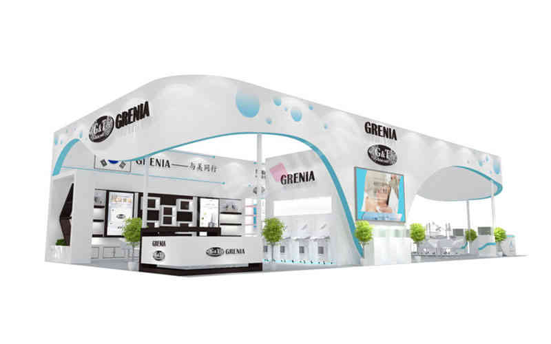 特裝展臺韓國EOS美博會廣州廣交會展臺設計搭建 特裝展臺韓國EOS美博會廣州廣交會展臺設計搭建