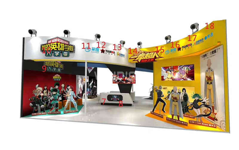 廣州展臺設計公司搭建展臺裝修國際動漫游戲展覽會CCG EXPO展會設計搭建 廣州展臺設計公司搭建展臺裝修國際動漫游戲展覽會CCG EXPO展會設計搭建