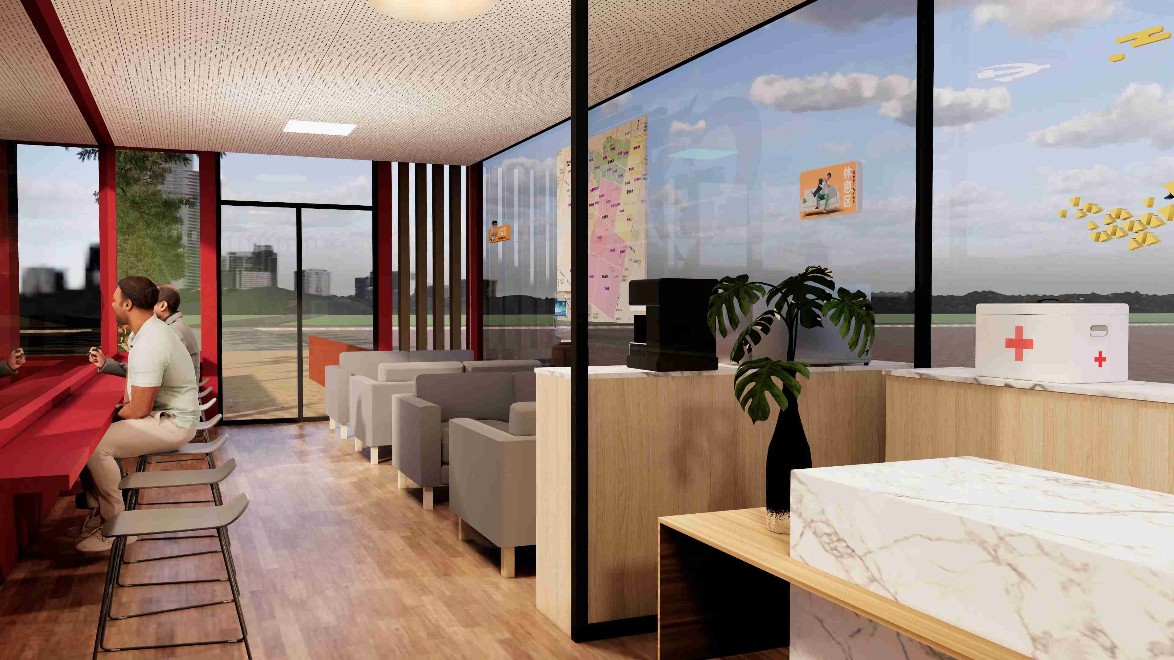 廣東佛山黨群服務驛站、廣東暖心驛站、廣東愛心驛站設計施工