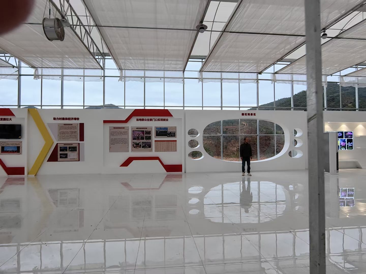 清遠展廳裝修設計公司蝴蝶花開紅色黨建展廳裝修設計